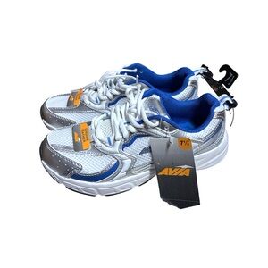 Avia 5000 Performance Genuine Leather Sneakers in White and Blue